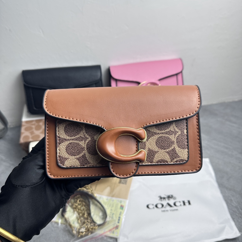 Túi Xách Họa Tiết logo Thời Trang Cho Nữ coach4140 k