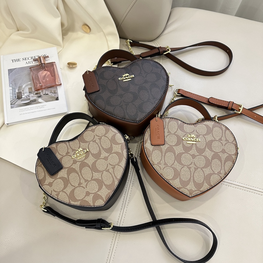Túi Đeo Chéo Hình Trái Tim Phong Cách vintage Cho Nữ cj450 k