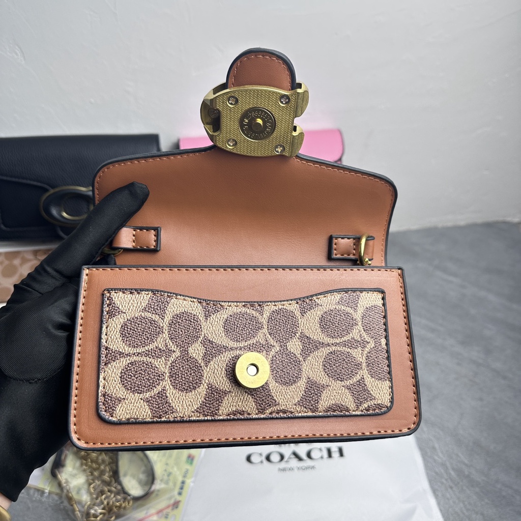 Túi Xách Họa Tiết logo Thời Trang Cho Nữ coach4140 k