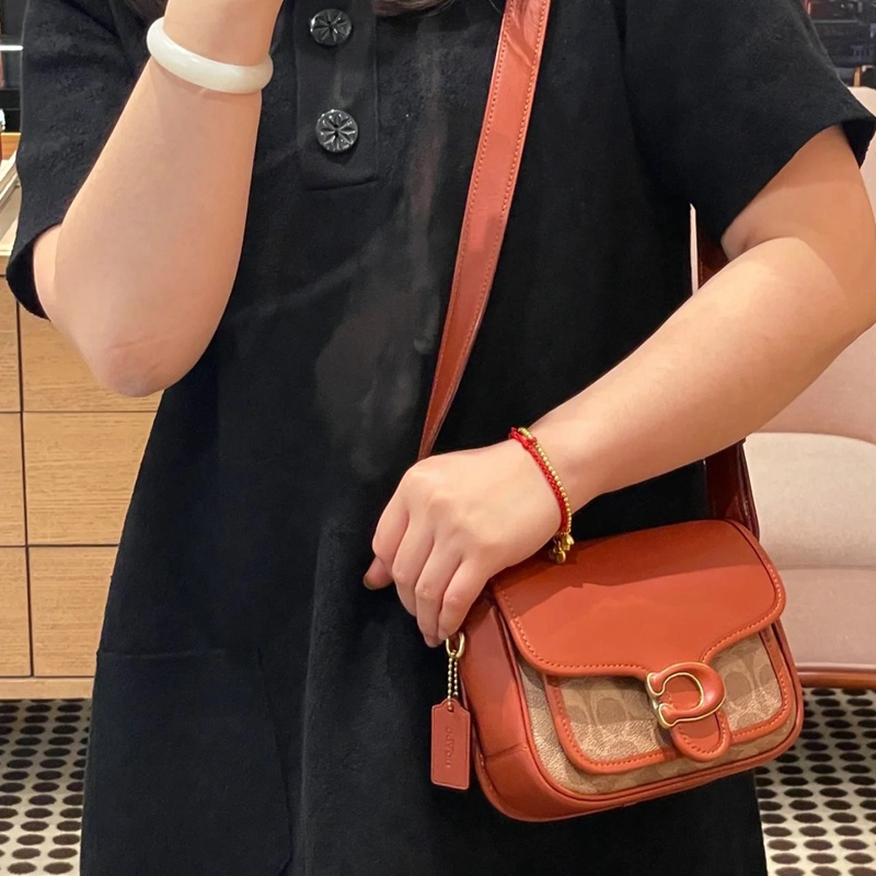 Tabby Túi Đeo Chéo Vai messenger 19 In Chắp Vá coach-brass / tan / Gỉ k