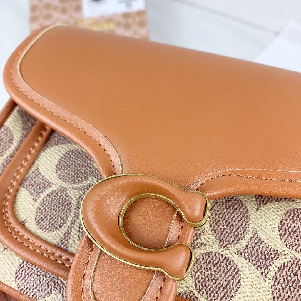 Tabby Túi Đeo Chéo Vai messenger 19 In Chắp Vá coach-brass / tan / Gỉ k