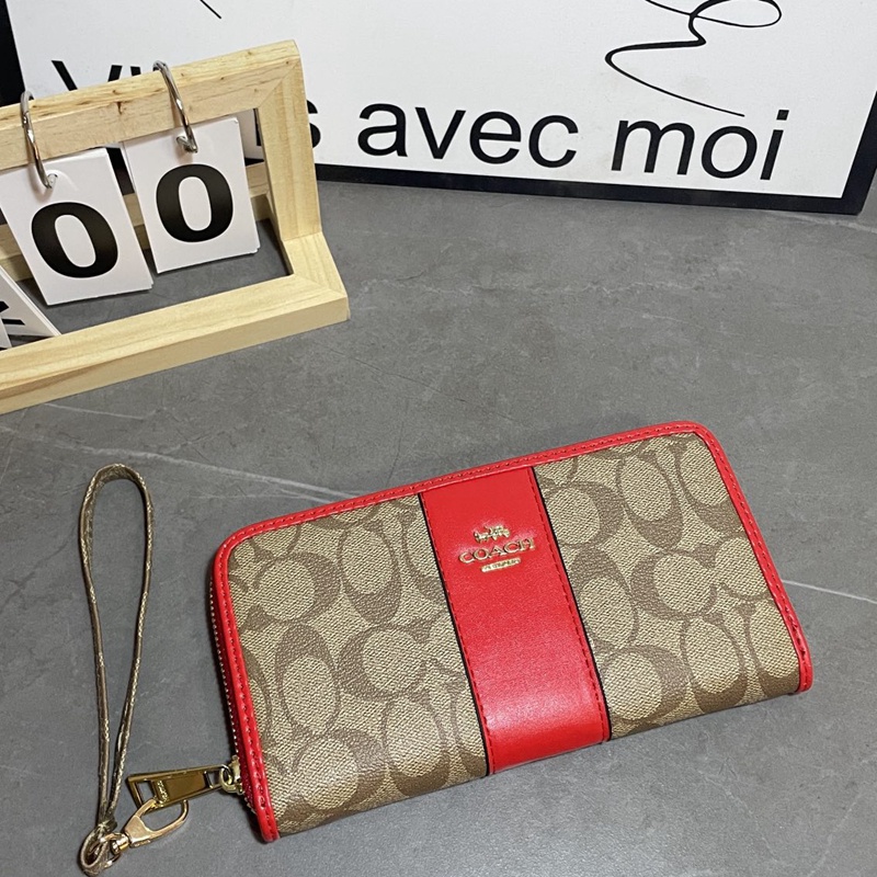 Ví Da Cầm Tay Màu Đen Cho Nam Và Nữ coach4140 k