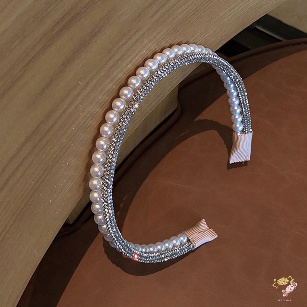 YADORNOS  Băng Đô Cài Tóc Đính Đá & Ngọc Trai Thanh Lịch Cho Nữ