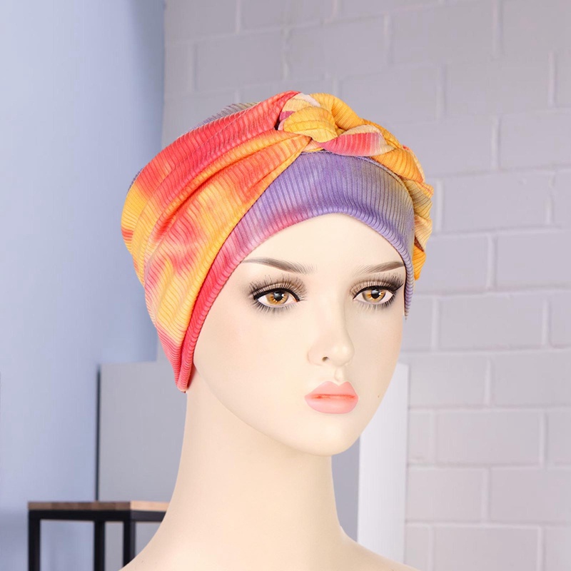 Mũ Trùm Đầu turban Co Giãn Nhuộm Màu Thời Trang