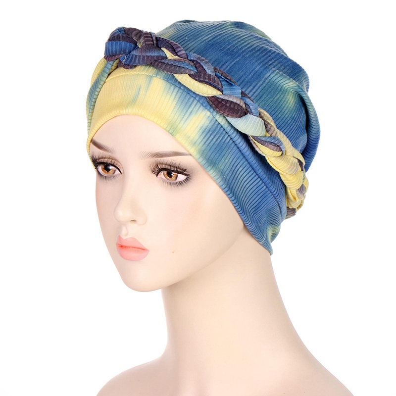 Mũ Trùm Đầu turban Co Giãn Nhuộm Màu Thời Trang
