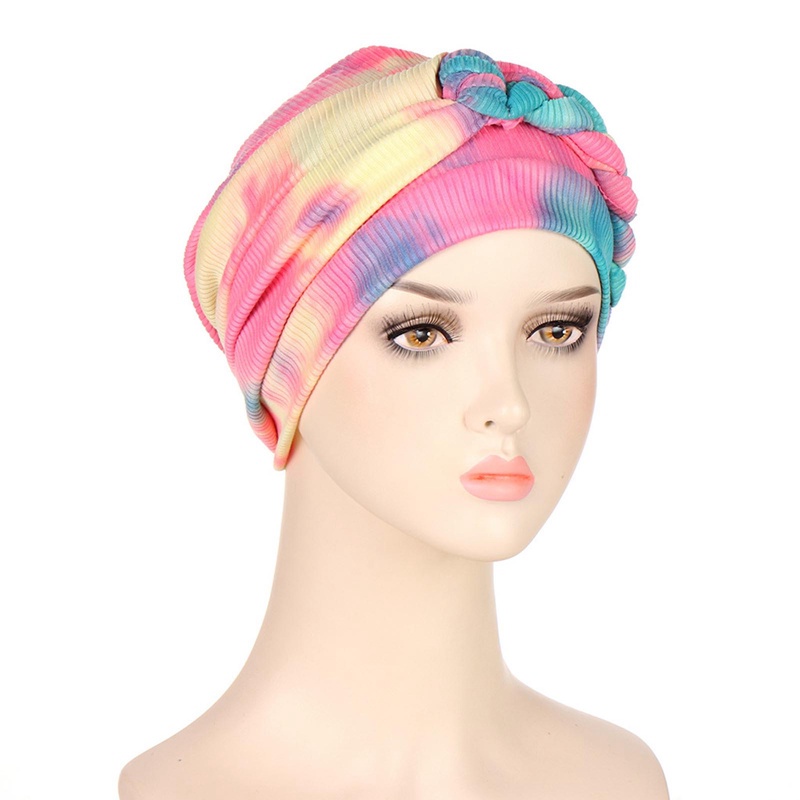 Mũ Trùm Đầu turban Co Giãn Nhuộm Màu Thời Trang