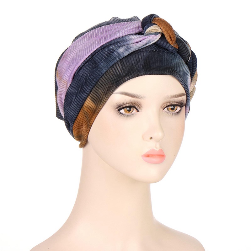 Mũ Trùm Đầu turban Co Giãn Nhuộm Màu Thời Trang