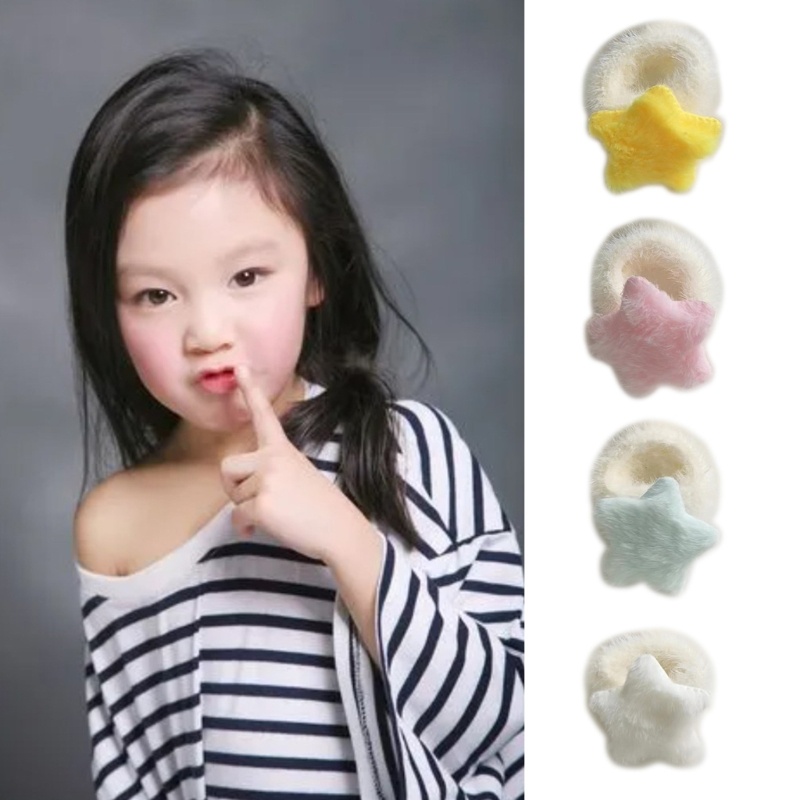 Dây Cột Tóc Đuôi Ngựa Hình Ngôi Sao Nhiều Màu Sắc Phong Cách Công Chúa y2k