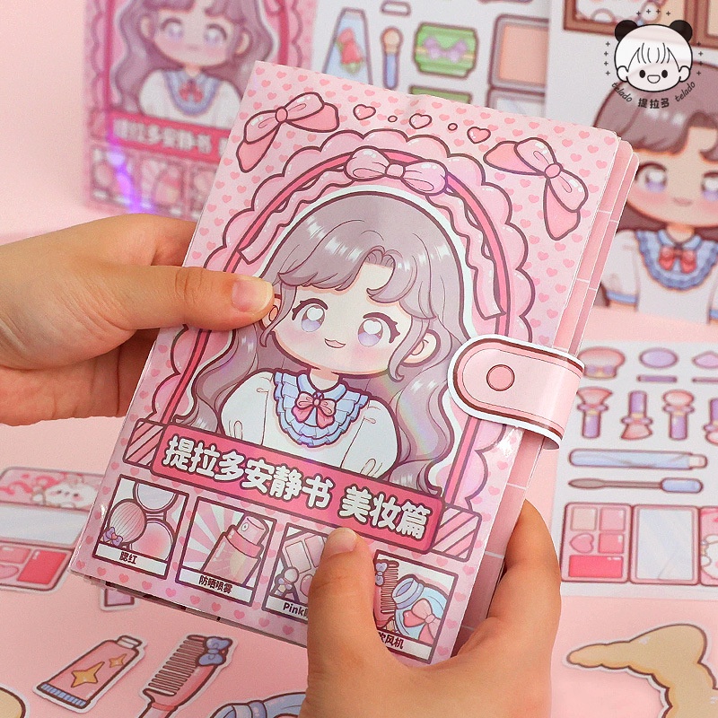 Tiladuo Sách Giấy Dán Ba Chiều Dễ Thương Trang Trí Nhà Búp Bê diyBa Chiều Bằng Giấy Ba Chiều Dễ Thương Trang Phục Búp Bê Cho Bé GáiCho Bé”Shop quần áo Online” Cô Tiên Xanhgiấy thủ công với nhiều chủ đề thú vị. Handmade diy Vui Nhộn Giáo Tự Làm Thủ Công đồ