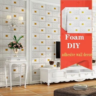 Miếng dán tường xốp dán tường 3d sốp dán tường sốp dán tường Trang trí nhà cửa Giấy Dán Tường Họa Tiết diy Trang Trí Nhà Cửa