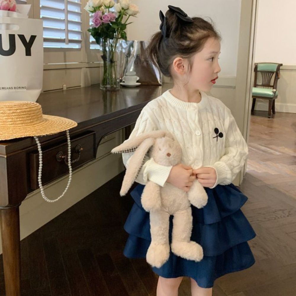 Áo Khoác cardigan Dệt Kim Thiết Kế Mới Thời Trang Mùa Xuân Thu Dành Cho Bé Gái