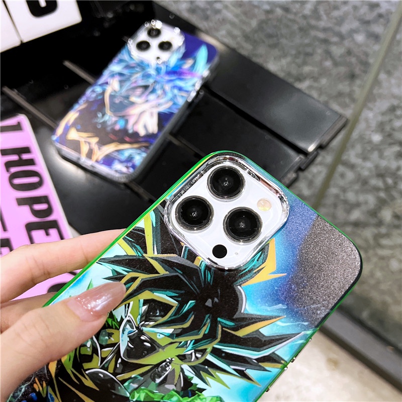 Ốp Điện Thoại Họa Tiết Hoạt Hình Bảy Viên Ngọc Rồng Màu laser Dành Cho iphone 14 12 13 11 pro max