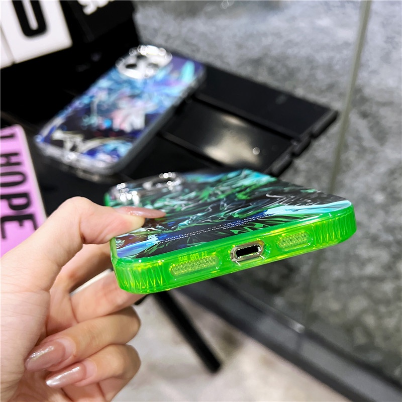 Ốp Điện Thoại Họa Tiết Hoạt Hình Bảy Viên Ngọc Rồng Màu laser Dành Cho iphone 14 12 13 11 pro max
