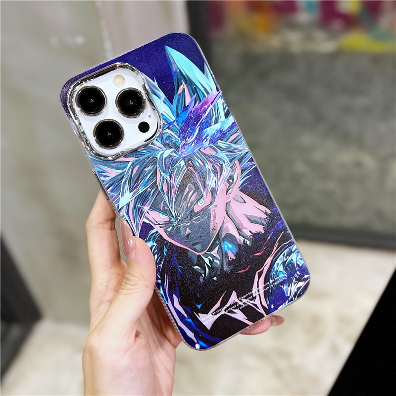 Ốp Điện Thoại Họa Tiết Hoạt Hình Bảy Viên Ngọc Rồng Màu laser Dành Cho iphone 14 12 13 11 pro max