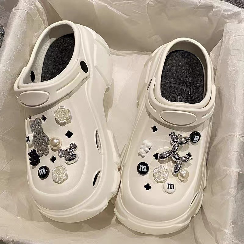 Serein dép nữ dép sandal nữ dép cross dép bánh mì nữ 2023 NEW [ stick ngựa bạc 7cm