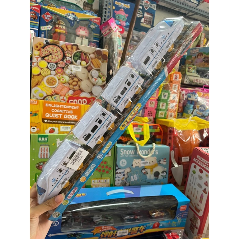 Xe lửa tàu điện trắng chạy bằng pin 0021