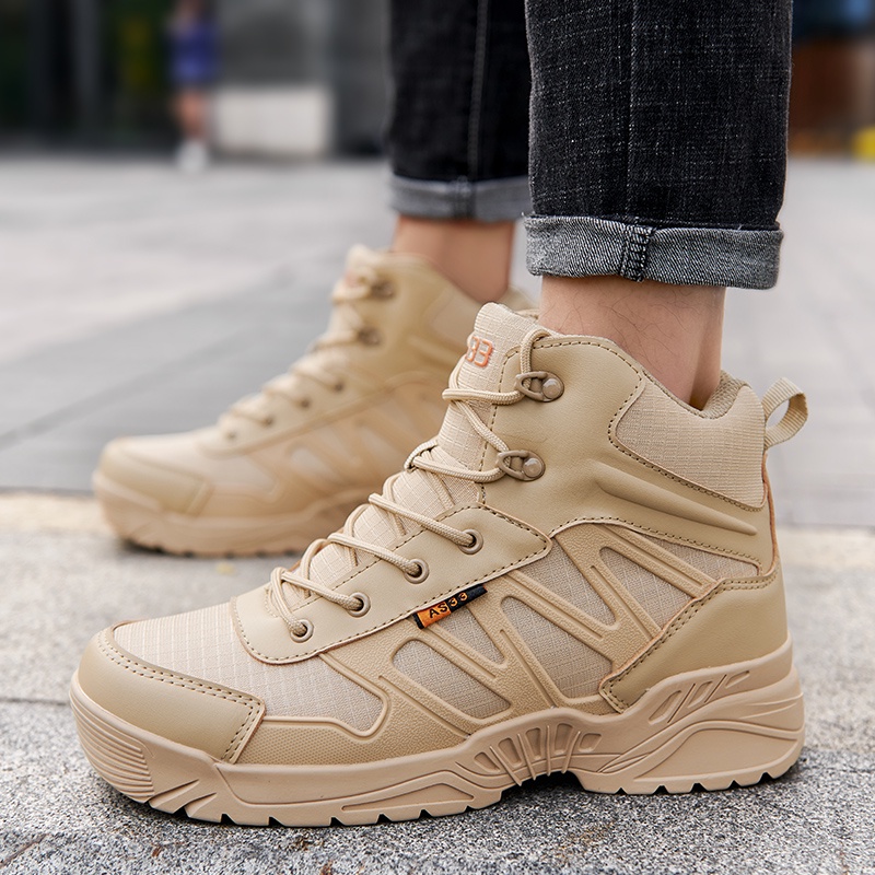 Hàng Có Sẵn Giày Bốt Quân Đội Chính Hãng Siêu Nhẹ Chống Nước Cho Nam Đi Bộ Đường Dài Ngoài Trời