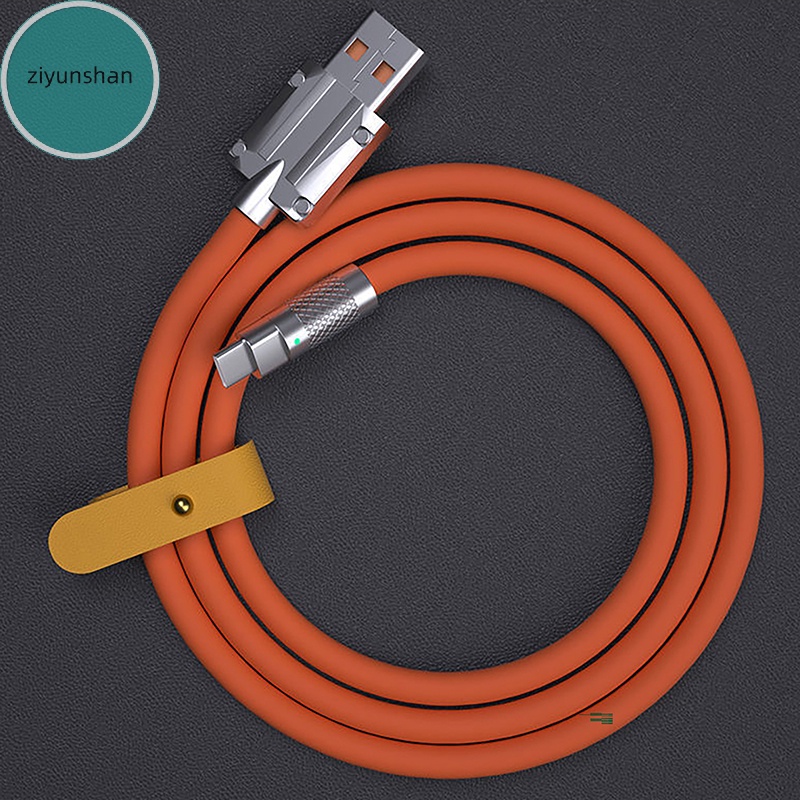 Cáp Sạc Nhanh ziyunshan 120w type-c Bằng Hợp Kim Kẽm Và Silicon Dạ Quang Cho huawei vn