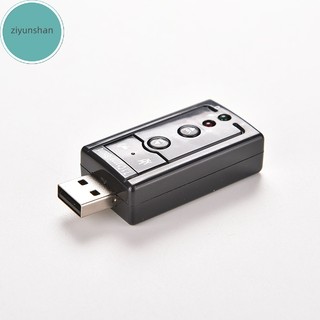 Card âm thanh ziyunshan new mini usb 2.0 3d mở rộng 12mbps 7.1 kênh vn