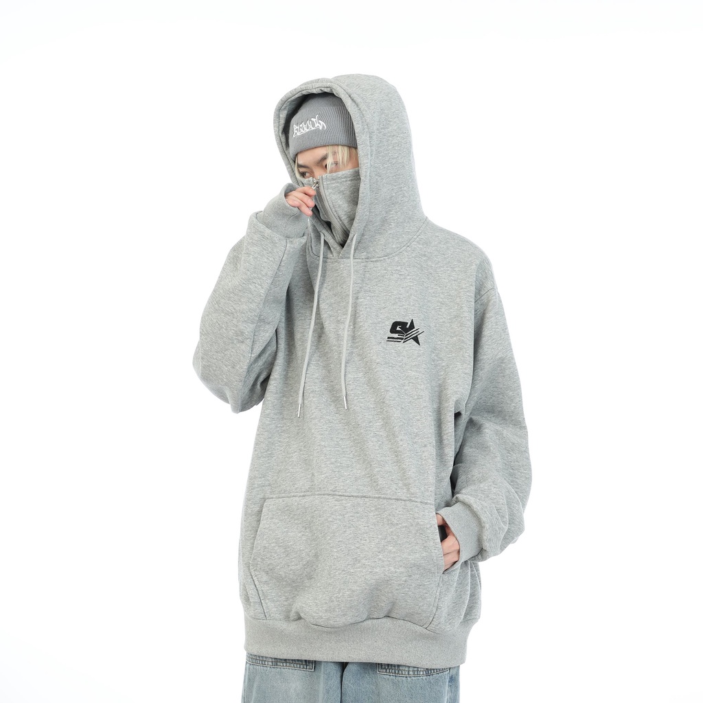 YOUTANG Áo Hoodie Dáng Rộng Phong Cách Đường Phố Mỹ Cho Nam Nữ