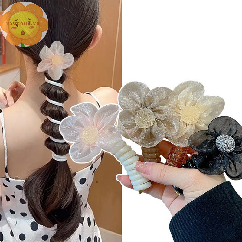 Vastji Dây Buộc Tóc Cao Su Co Giãn Thời Trang Dành Cho Nữ vn