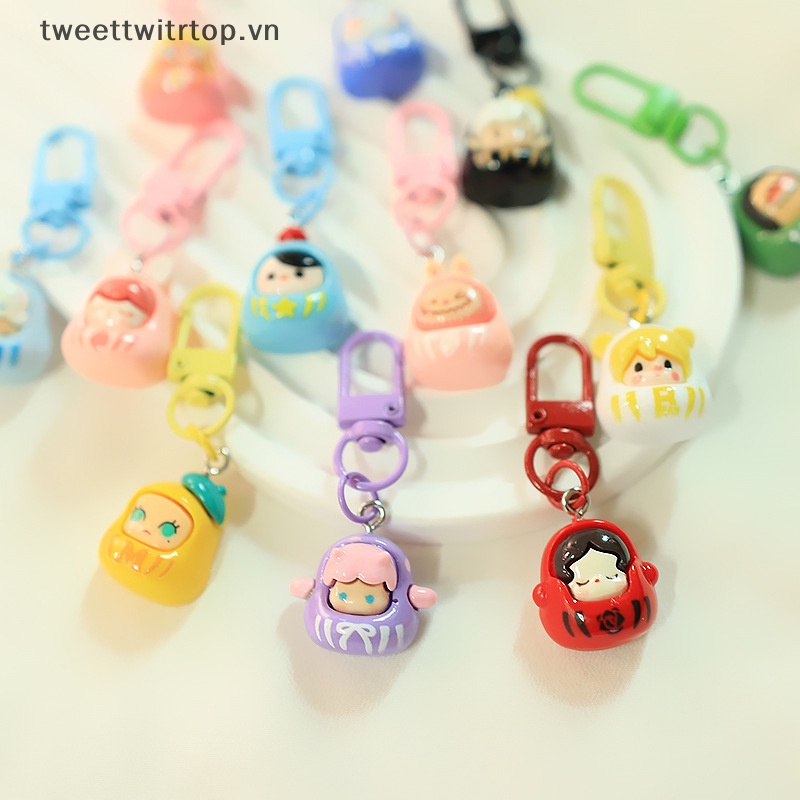 Trtop Móc Khóa Hoạt Hình Bằng Nhựa resin diy Dễ Thương Trang Trí Túi Xách / Điện Thoại