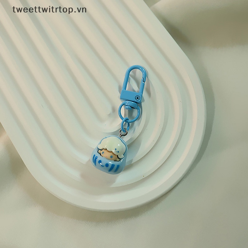 Trtop Móc Khóa Hoạt Hình Bằng Nhựa resin diy Dễ Thương Trang Trí Túi Xách / Điện Thoại