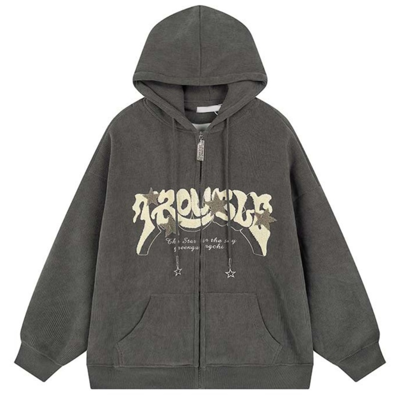 Brroa Áo Hoodie Dài Tay In Chữ Thời Trang Đường Phố Cho Nữ