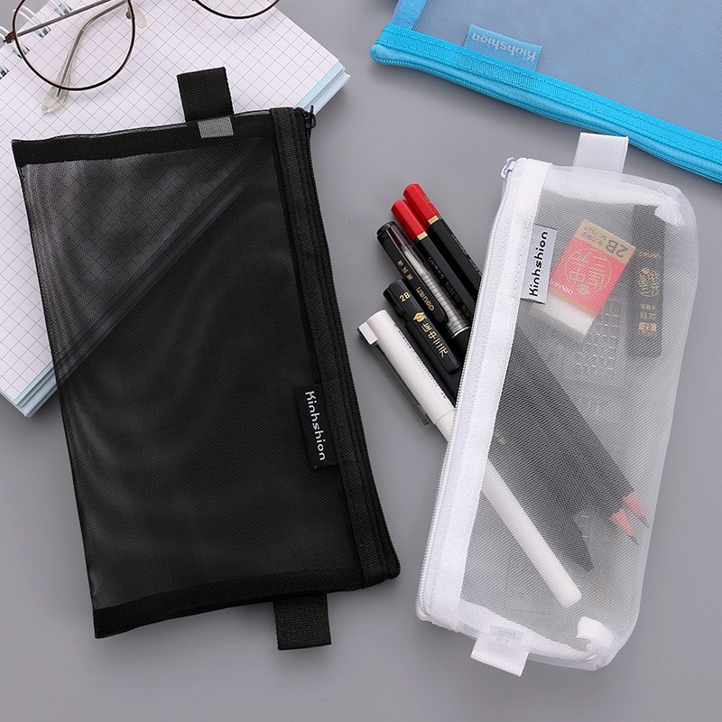 Bóp Viết Dạng Lưới Trong Suốt Hình Vuông Sáng Tạo