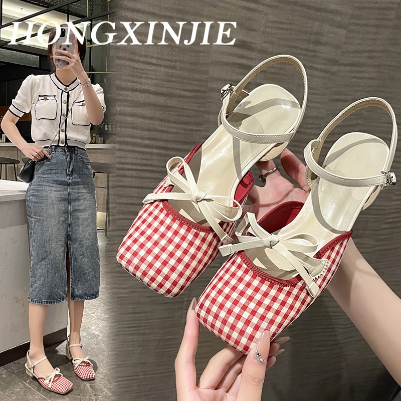 HONGXINJIE Giày Cao Gót Mũi Nhọn GIÀY SANDAL Thời Trang Mới 2023 Cho Nữ Độc đáo Thoải mái Stylish Thời trang B94G0HJ 37Z230910