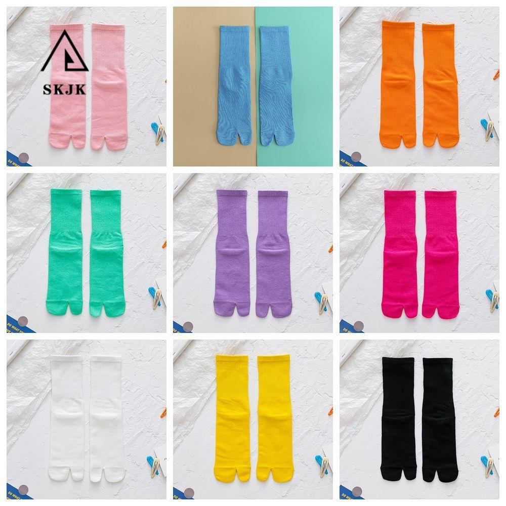 Vớ cotton SKJK cổ cao thoáng khí nhiều màu sắc thời trang