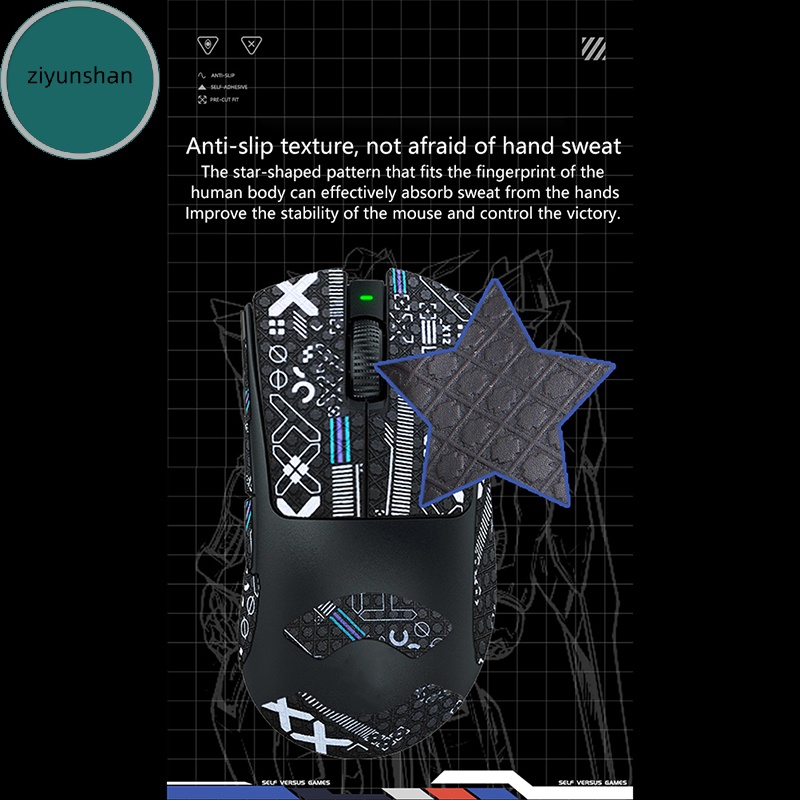 Ziyunshan Băng Keo Dán Tay Cầm Chuột Không Dây Chống Trượt Chống Mồ Hôi Cho razer deathadder v3 pro vn