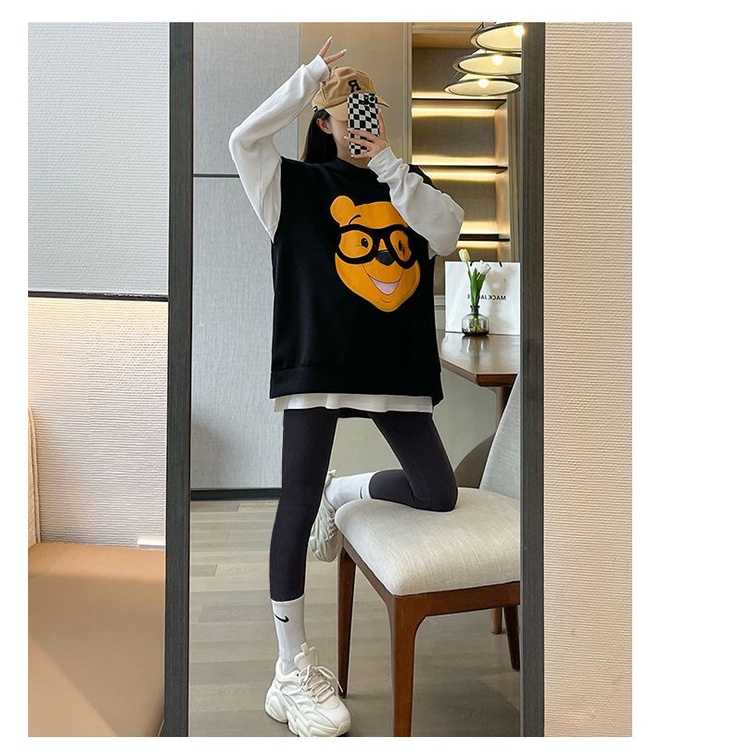 YHTN đồ bầu mặc nhà áo bầu công sở xinh tay dài Thời trang bigsize set dễ thương bộ bầu