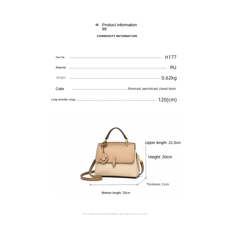 Hàng Mới Về Mới Túi Xách Đeo Vai Hình Vuông Cỡ Lớn Màu Tương Phản Thời Trang Cho Nữ