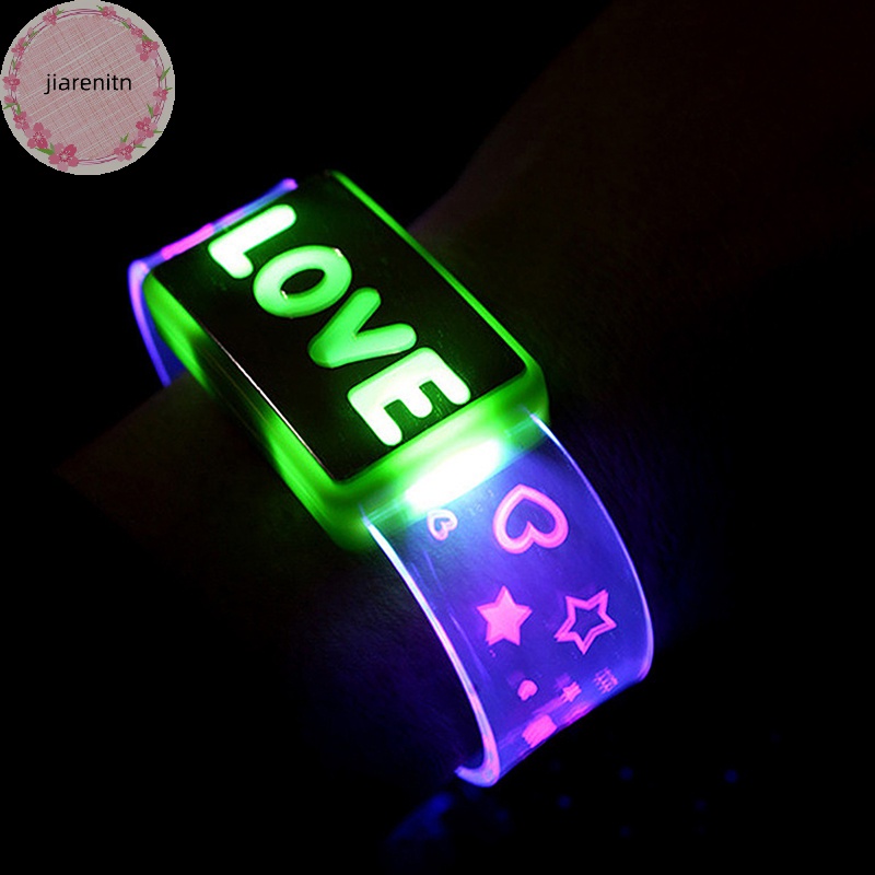 Jiarenitn Vòng Đeo Tay Có Đèn led Phát Sáng Trong Bóng Tối Đồ Chơi Tiệc Giáng Sinh Năm Mới vn