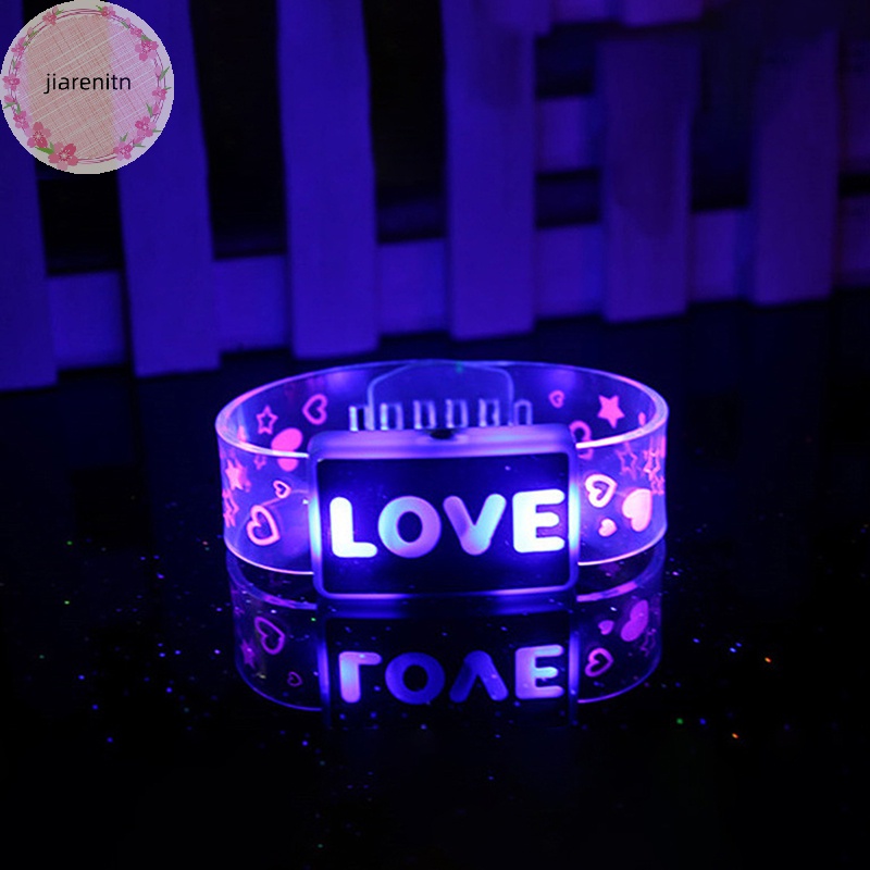 Jiarenitn Vòng Đeo Tay Có Đèn led Phát Sáng Trong Bóng Tối Đồ Chơi Tiệc Giáng Sinh Năm Mới vn