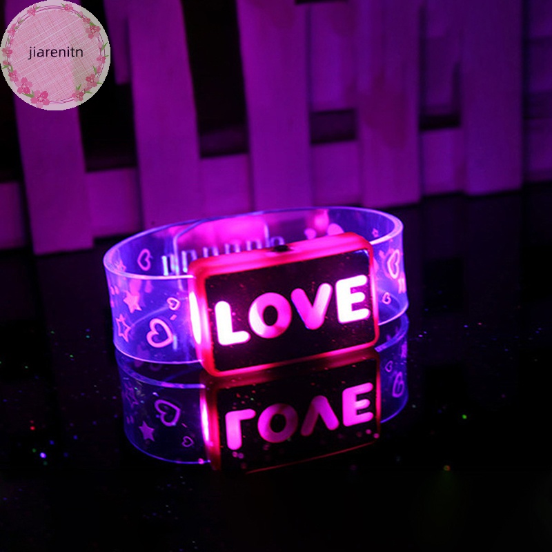 Jiarenitn Vòng Đeo Tay Có Đèn led Phát Sáng Trong Bóng Tối Đồ Chơi Tiệc Giáng Sinh Năm Mới vn