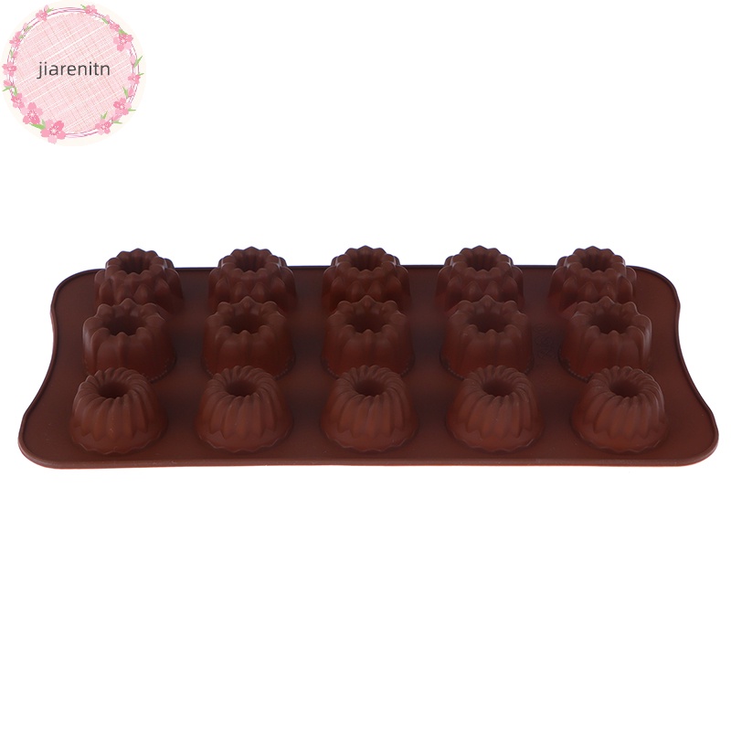 Khuôn Silicon Làm Đá / Xà Phòng / Sô Cô La 15 Lỗ Hình Bông Hoa vn