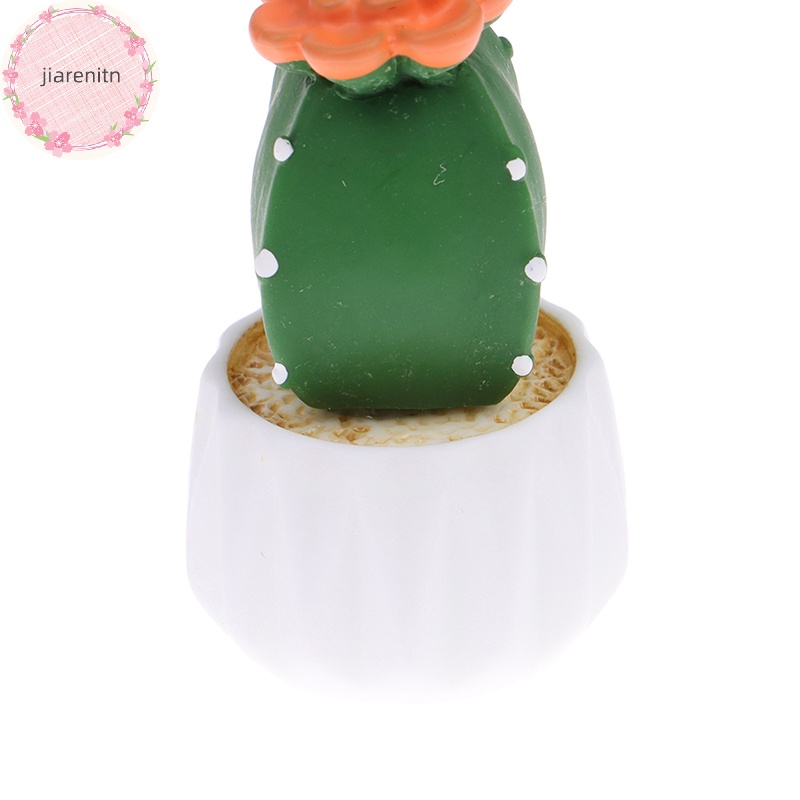 Jiarenitn Chậu Cây Xương Rồng Nhỏ Dễ Thương Trang Trí Nội Thất Xe Hơi vn