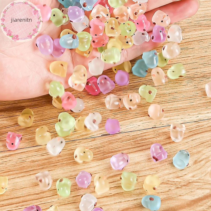 Set 1 / 5 Mô Hình Gà Con Dạ Quang Trang Trí Tiểu Cảnh vn