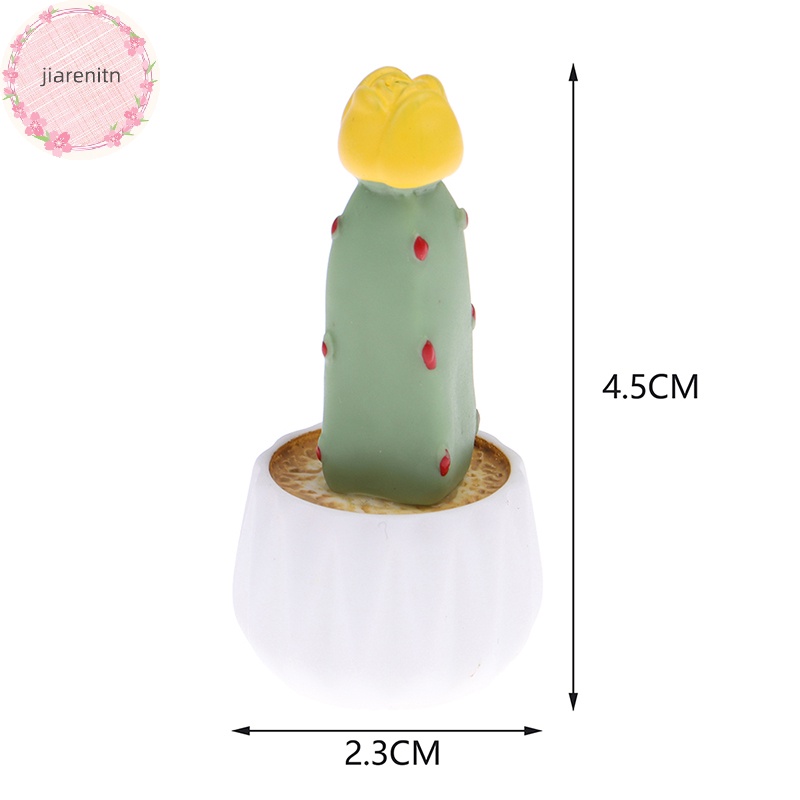 Jiarenitn Chậu Cây Xương Rồng Nhỏ Dễ Thương Trang Trí Nội Thất Xe Hơi vn