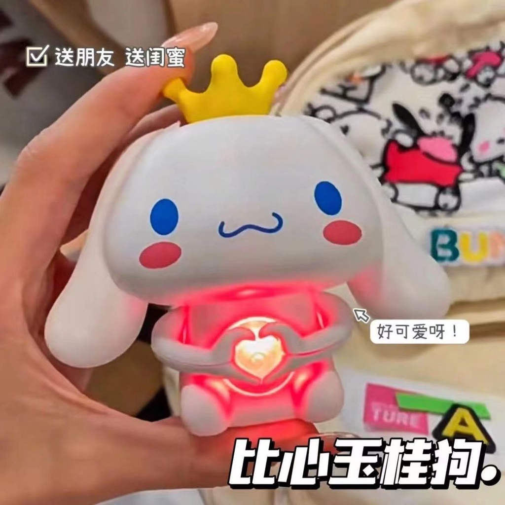 Cinnamoroll Sanrio Đèn LED Trái Tim Phát Sáng Đồ Chơi Kawaii Anime Phòng Ngủ Đèn Ngủ Nhấp Nháy Phòng Người Yêu Sinh Viên Bạn Gái Quà Tặng -top3C01