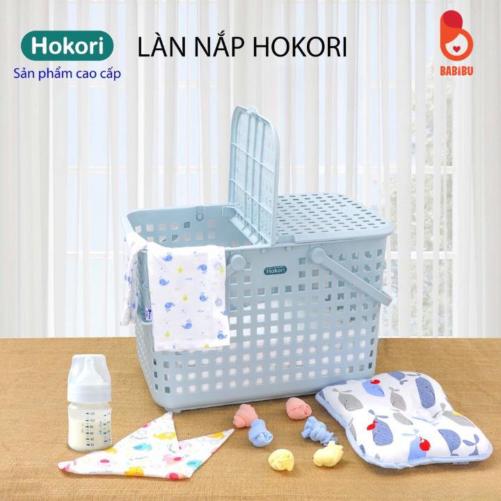 Giỏ Làn Đi Sinh Hokori Cao Cấp Kích Thước 45x30x30cm, Làn Việt Nhật Đựng Đồ Cho Mẹ Babibu