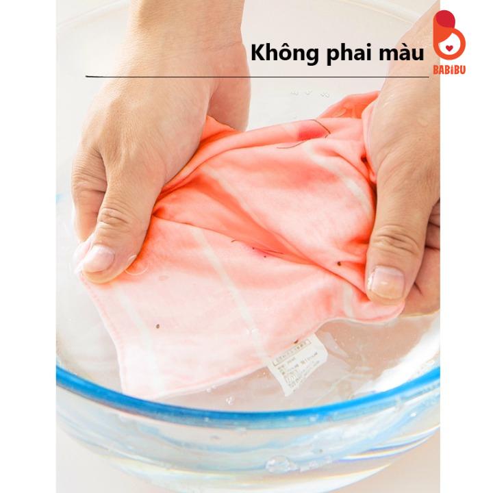 Set 5, 6 Khăn Yếm Tam Giác Giữ Ấm Cổ Cho Bé Trai Bé Gái KT 40 x 29 x 29cm Babibu - KGAC