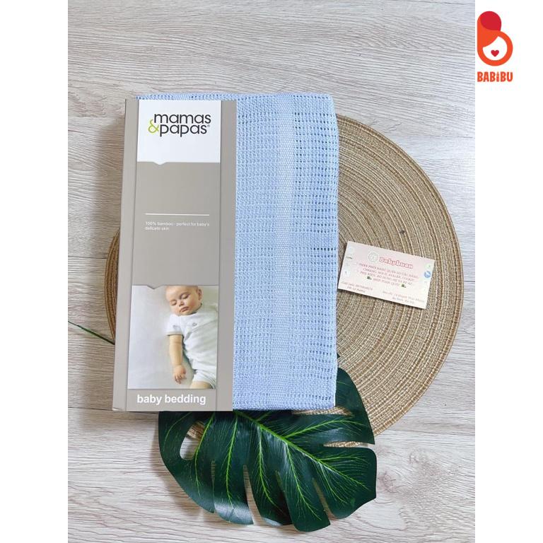 Chăn Lưới Sợi Tre Siêu Thoáng Mát Mama & Papa KT 160 x 180cm 4 Mùa Cho Bé Babibu - CLBM