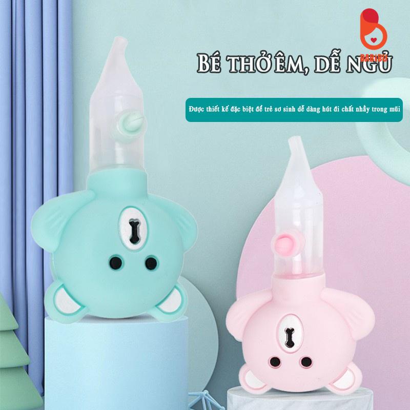Dụng Cụ Hút Mũi Hình Gấu, Chất Liệu Silicon Dành Cho Bé Babibu - HMHG