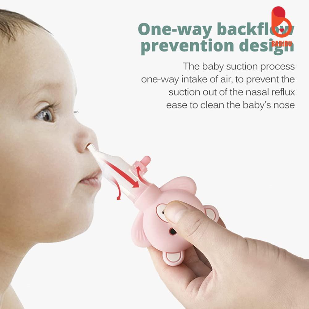 Dụng Cụ Hút Mũi Hình Gấu, Chất Liệu Silicon Dành Cho Bé Babibu - HMHG