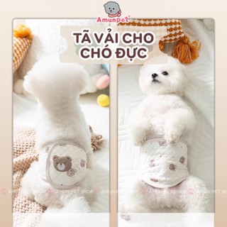  Bỉm Tã Vải Cho Chó Đực Quấn Bụng Tã Quần Sinh Lý Cho Cún Đực Thú Cưng Dễ Thương Amun Pet 