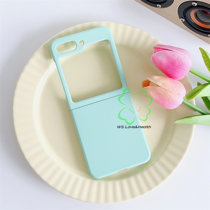 Ultra Bao Da Điện Thoại Nắp Gập Siêu Mỏng Màu Trơn Cho samsung galaxy z flip 5 z flip 4 z flip 3 galaxy z flip 5 4 3