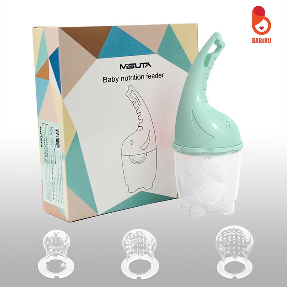 Túi Nhai, Núm Nhai Ăn Dặm Cao Cấp Misuta,  An Toàn Cho Bé Túi Nhai Chống Hóc Silicon Cao Cấp Babibu